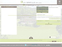 Tablet Screenshot of hotellaspatule.com